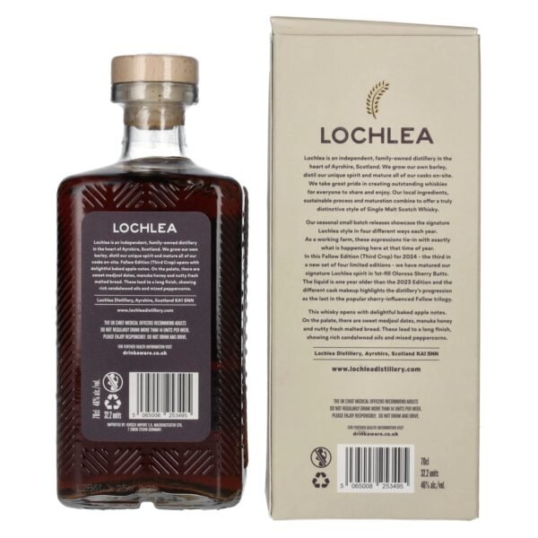 Lochlea FALLOW EDITION Third Crop Single Malt Scotch Whisky 46% Vol. 0,7l in gift box
