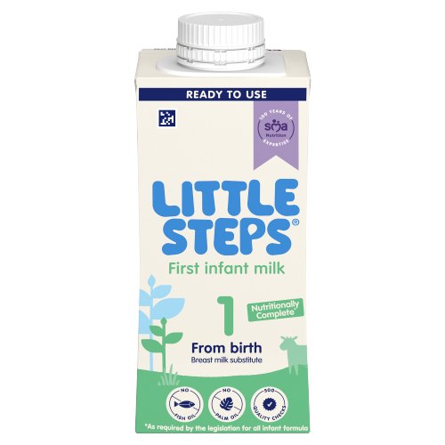 SMA LITTLE STEPS FIRST INFANT MILK FROM BIRTH 200ML