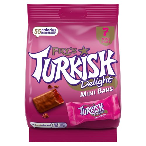 FRY'S TURKISH DELIGHT MINI BARS 105G