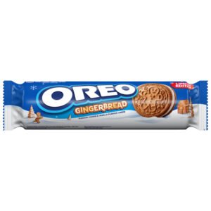 OREO GINGERBREAD FLAVOUR LIMITED EDITION SANDWICH BISCUITS 154G-XMAS