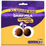 CADBURY DAIRY MILK CARAMEL NIBBLES BAG 290G