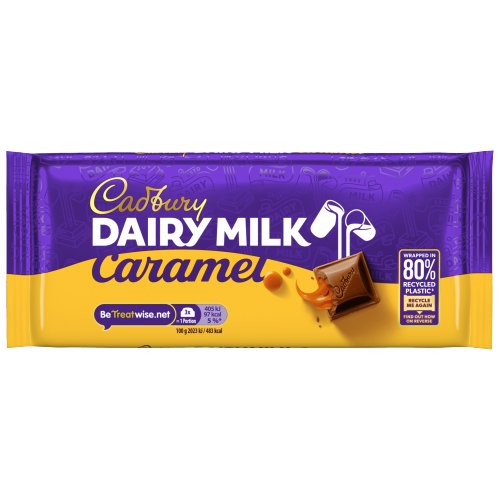 CADBURY DAIRY MILK CARAMEL CHOCOLATE BLOCK 120G