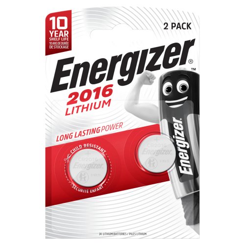 ENERGIZER LITHIUM CR2016 2PK