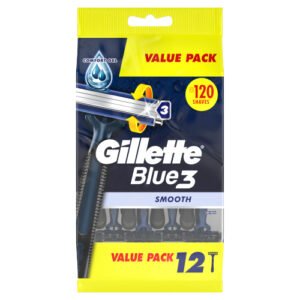 GILLETTE BLUE 3 DISPOSABLE RAZORS 12PK