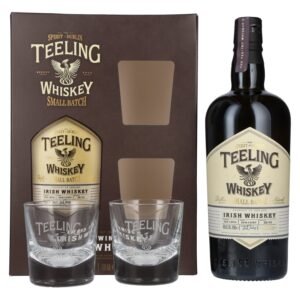 Teeling Whiskey SMALL BATCH Irish Whiskey Rum Cask 46% Vol. 0,7l in gift box with 2 glasses