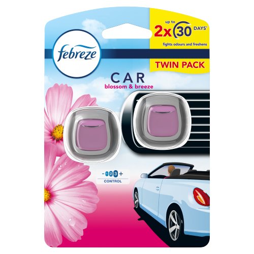 FEBREZE CAR CLIP TWIN PACK BLOSSOM 4ML