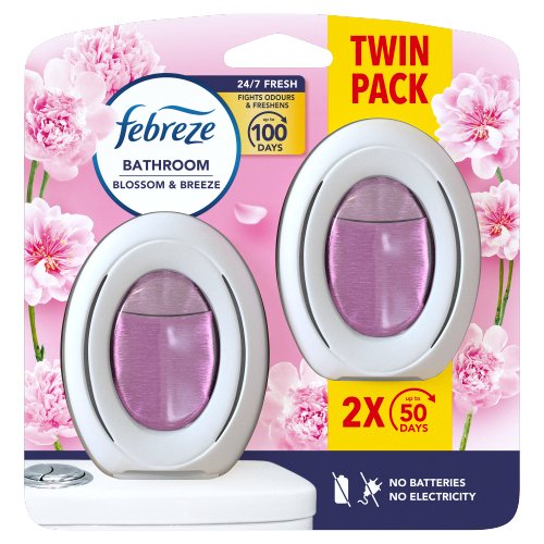 FEBREZE BATHROOM AIR FRESHENER BLOSSOM 2PK 7.5ML