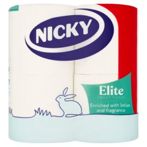 NICKY ELITE 4 PACK TOILET TISSUE PMP £1.99 4ROLL