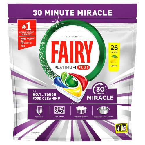 FAIRY MIRACLE DISHWASHING TABLET LEMON 26S