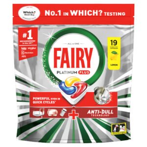 FAIRY PLATINUM PLUS AUTO DISHWASHING TABLET LEMON 19S