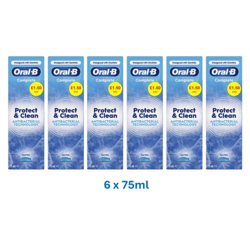 ORAL-B PROTECTION & CLEAN TOOTHPASTE PMP £1.50 75ML