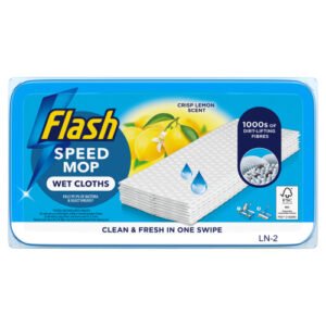 FLASH SPEEDMOP REFILL PADS ANTI BAPKERIAL LEMON 24PK