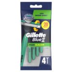 GILLETTE BLUE II PLUS SLALOM DISPOSABLE RAZOR 120X4PK