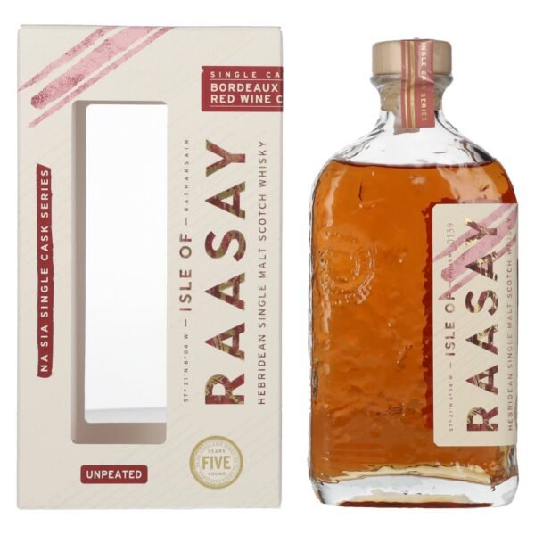 Isle of Raasay 5 Years Old Bordeaux Red Wine Cask Single Malt 60,3% Vol. 0,7l in gift box