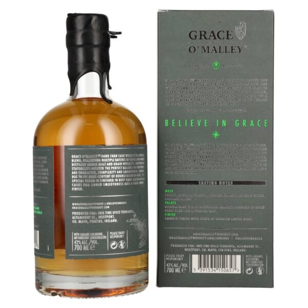 Grace O' Malley Irish Pirate Queen Whiskey Dark Char Cask 42% Vol. 0,7l in gift box