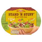 OLD EL PASO STAND 'N STUFF 8 SOFT TORTILLAS BOATS FLOUR 193G