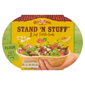 OLD EL PASO STAND 'N STUFF 8 SOFT TORTILLAS BOATS FLOUR 193G