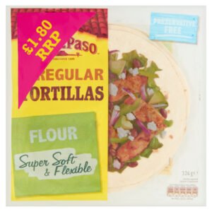 OLD EL PASO TORTILLA FLOUR PMP £1.80 326G