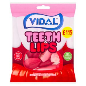 VIDAL TEETH & LIPS STRAWBERRY CANDY PMP ÂŁ1.15 140G