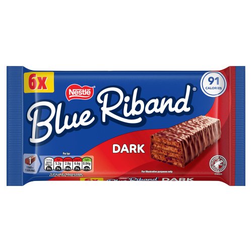 BLUE RIBAND DARK CHOCOLATE 6PK 105G