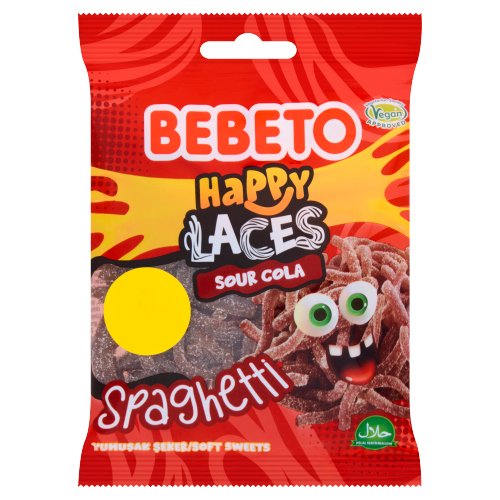 BEBETO SPAGHETTI SOUR COLA SOFT CANDY 70G