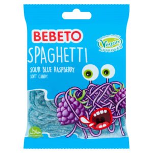 BEBETO SPAGHETTI SOUR BLUE RASPBERRY SOFT CANDY PMP 50P 70G