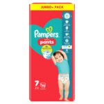 PAMPERS BABY DRY NAPPY PANTS SIZE 7 JUMBO 50PK