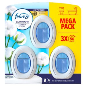 FEBREZE BATHROOM AIR FRESHENER COTTON FRESH 3PK 7.5ML