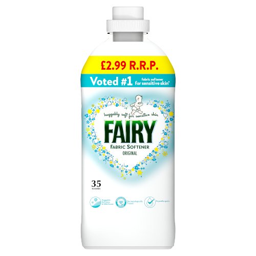 FAIRY FABRIC CONDITIONER ORIGINAL 35 WASHES PMP £2.99 1.155L