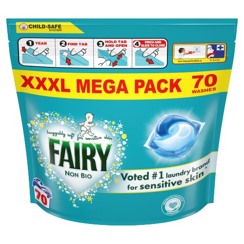 FAIRY NON BIO PODS SENSITIVE SKIN 70W