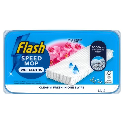 FLASH SPEEDMOP REFILL PADS WILD ORCHID 10S