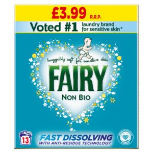 FAIRY NON BIO WASHING POWDER PMP £4.49 13W
