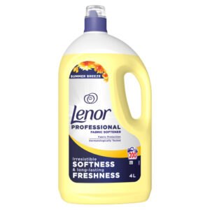 LENOR PROFESSIONAL SUMMER BREEZE FABRIC SOFTENER LIQUID 200W 4L