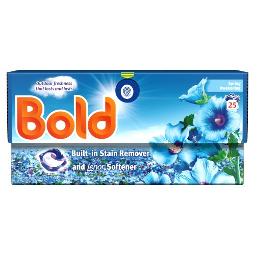 BOLD ALL IN 1 WASHING LIQUID CAPSULES SPRING AWAKENING 25W