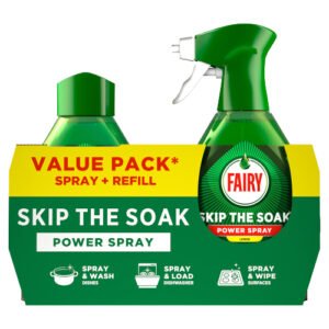 FAIRY SKIP THE SOAK DISH POWER SPRAY REFILL LEMON 1300ML