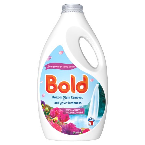 BOLD 2IN 1 LAUNDRY DETERGENT LIQUID ENCHANTED WILDFLOWERS 70W 2.17L