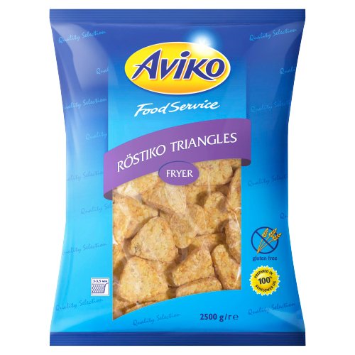 AVIKO ROSTI TRIANGLES HASH BROWNS FRYER ONLY 2.5KG