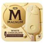 MAGNUM WHITE CHOCOLATE ICE CREAM STICKS 3X 100ML