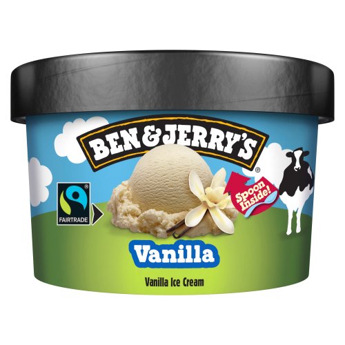 BEN & JERRY'S ICE CREAM VANILLA 100ML