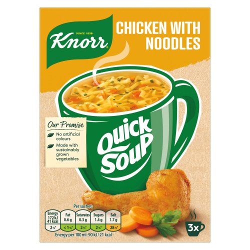 KNORR QUICKSOUP CHICKEN NOODLE 12G