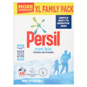 PERSIL WASHING POWDER XL FAMILY PACK NON BIO 60 WASHES 3KG