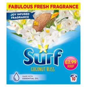 SURF COCONUT BLISS WASHING POWDER 10 WASHES PMP £2.99 500G