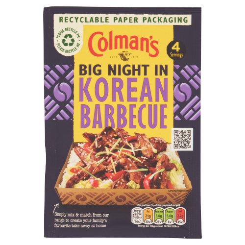 COLMAN'S WEEKEND WONDERS MEAL MAKER RECIPE MIX KOREAN BARBECUE 45G