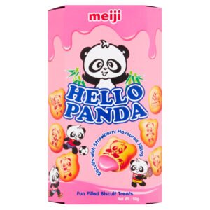 MEIJI HELLO PANDA BISCUITS WITH STRAWBERRY FLAVOURED FILLING 50G