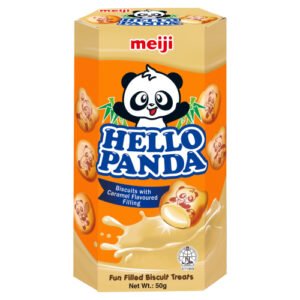 MEIJI HELLO PANDA BISCUITS CARAMEL FLAVOUR 50G