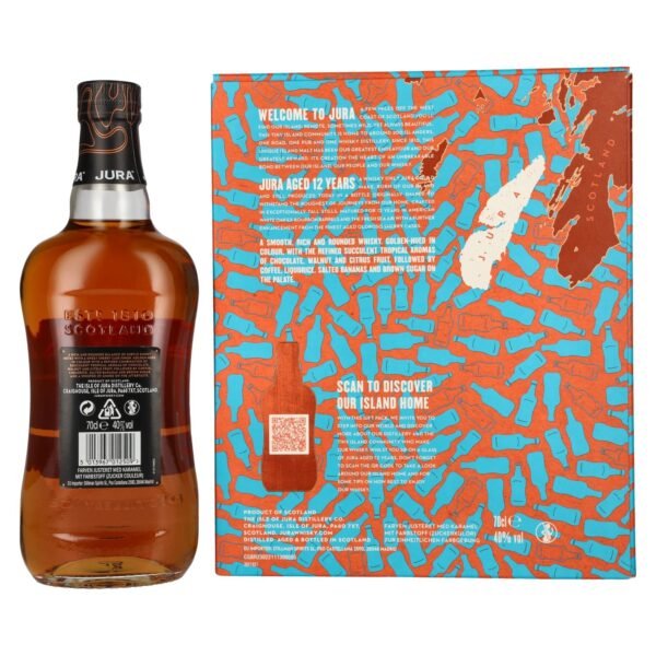 Jura 12 Years Old Single Malt Scotch Whisky 40% Vol. 0,7l in gift box with 2 glasses