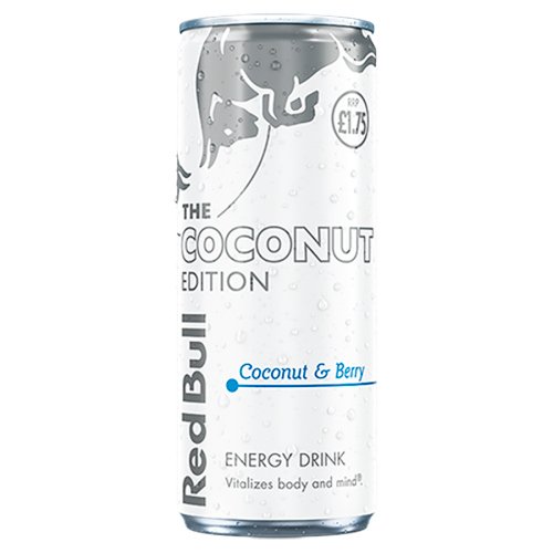 RED BULL ENERGY EDITION COCONUT & BERRY CAN PMP £1.75 250ML