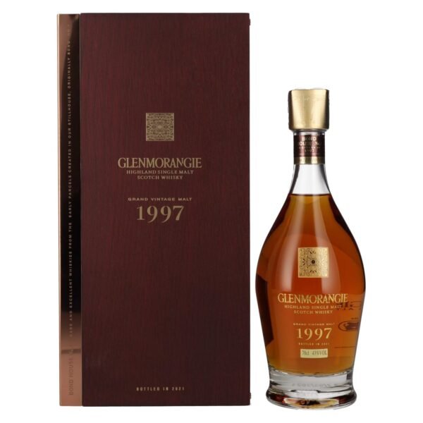 Glenmorangie GRAND VINTAGE MALT 1997 43% vol. 0.7 l in a wooden box