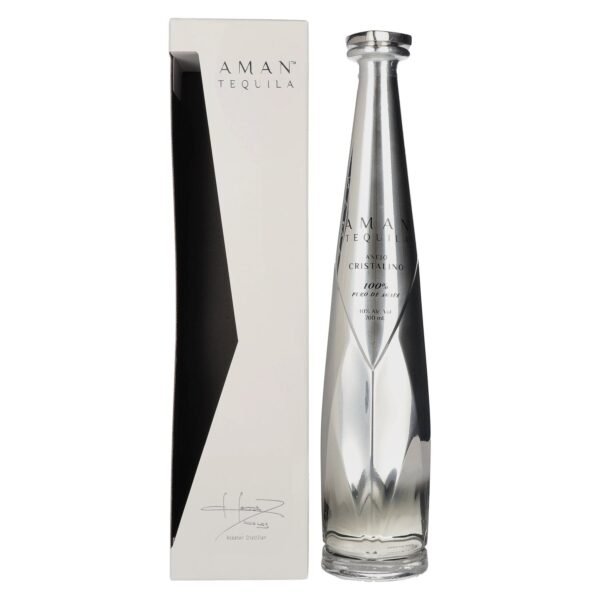 Aman Tequila Añejo Cristalino 100% Puro de Agave 40% Vol. 0,7l in gift box