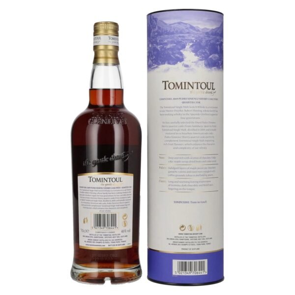 Tomintoul 14 Years Old PX SHERRY QUARTER CASK Finish 2009 46% Vol. 0,7l in gift box